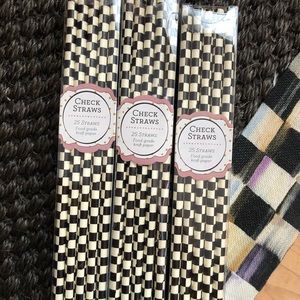 Mackenzie Child’s Courtly Check straws